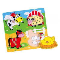 Puzzle s prekvapením Viga 59562 farma