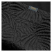 Čierny prehoz na posteľ LILI4 s potlačou 220x240 cm