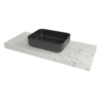 Doska pod umývadlo Naturel Dolce 123,5x8x50 cm mramor Carrara biela mat DO12050MCB