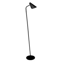 Čierna stojacia lampa SULION Lisboa, výška 150 cm