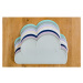 Tmavosivé silikónové prestieranie Kindsgut Cloud, 49 x 27 cm