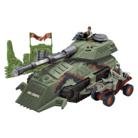 Tank s vojakmi 2 ks, svetelnými a zvukovými efektmi 39 cm