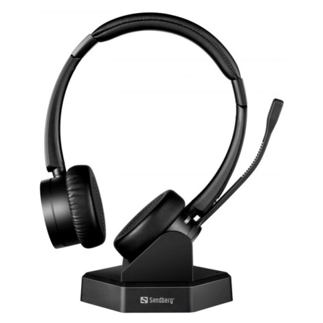 SANDBERG PC SLUCHADLA BLUETOOTH OFFICE HEADSET PRO+, CIERNA