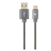 Kabel CABLEXPERT CC-USB2S-AMCM-2M-BG USB 2.0 AM na Type-C kabel (AM/CM), 2m, metalická spirála, 