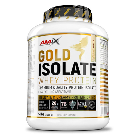 AMIX Nutrition gold whey proteín isolate prírodná vanilka 2280 g