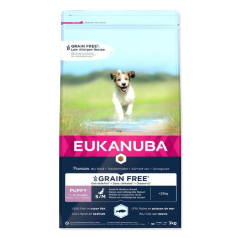 EUK Puppy & Junior Small & Medium Grain Free OF 3kg Eukanuba