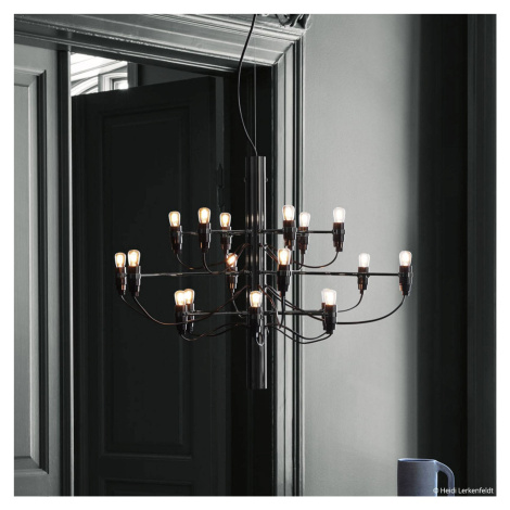 FLOS 2097/18 LED luster, matný, čierny