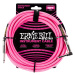 Ernie Ball 10' Braided Cable Neon Pink