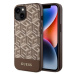 Kryt Guess iPhone 14 Plus 6,7" brown hard case GCube Stripes MagSafe (GUHMP14MHGCFSEW)