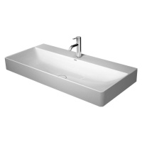 Duravit DuraSquare - Umyvadlo na desku, 800x470 mm, bez přepadu, s otvorem pro baterii, DuraCera