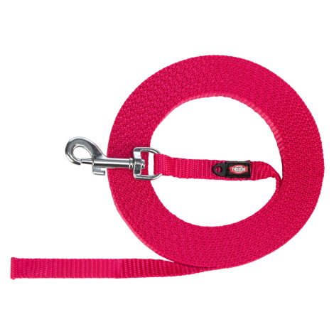 TRIXIE Tracking leash stopovacie vodítko pre psy, odľahčené XS–S 15m / 10mm, fuchsia