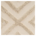 Krémový prateľný bavlnený koberec 50x80 cm – Casa Selección