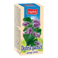 APOTHEKE Čaj pre dobrú pamäť ginko biloba 20 x 1,5 g