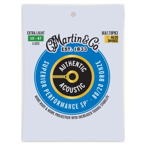 Martin Authentic SP 80/20 Bronze Extra Light - 3 Packs