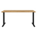 Pracovný stôl s elektricky nastaviteľnou výškou s doskou v dubovom dekore 80x160 cm Lissabon – G