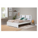 Biela dvojlôžková posteľ s roštom 140x190 cm Enara – Marckeric