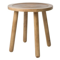 Odkladací stolík z mangového dreva Zuiver Dendron, Ø 43 cm