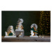 Biela svetelná dekorácia s vianočným motívom Forest Friends – Star Trading