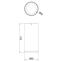 LED stropné svietidlo Lucea 15 W biele