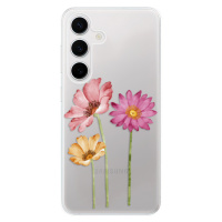 Odolné silikónové puzdro iSaprio - Three Flowers - Samsung Galaxy S24