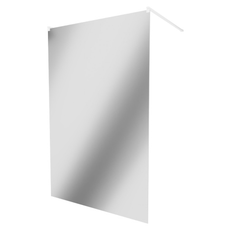 MEXEN/S - KIOTO samostatne stojaca sprchová zástena 110 x 200, zrkadlové 8 mm, biela 800-110-002