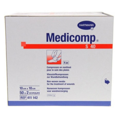 Kompres Medicomp nester.10x10cm/100ks 4218251 Hartmann