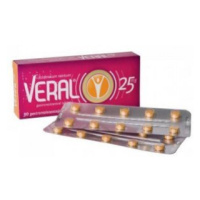 VERAL 25 mg na bolesť a zápal 30 tabliet