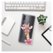 Odolné silikónové puzdro iSaprio - Lady Giraffe - Xiaomi Mi 8 Pro