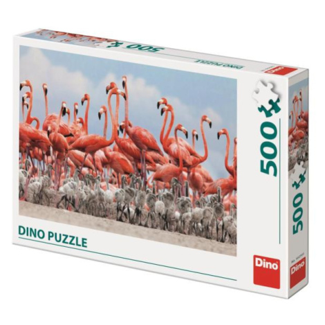 Dino plameniaky 500 Puzzle