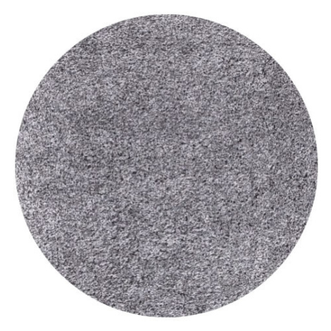 Kusový koberec Life Shaggy 1500 light grey kruh Rozmery koberca: 80x80 kruh