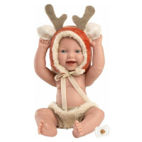 Llorens 63202 New born chlapček realistická bábika bábätko s celovinylovým telom 31 cm