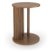 Okrúhly konferenčný stolík s doskou v dekore orechového dreva ø 50 cm Nora - TemaHome