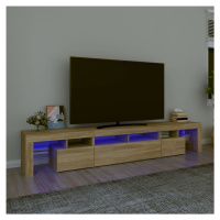 vidaXL TV skrinka s LED svetlami dub sonoma 230 x 36,5 x 40 cm