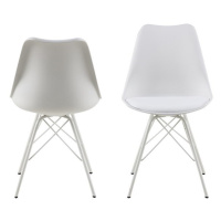 Dkton 23939 Dizajnová stolička Nasia, biele