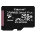 Kingston 256GB micSDXC Canvas Select Plus 100R A1 C10 - 1 ks