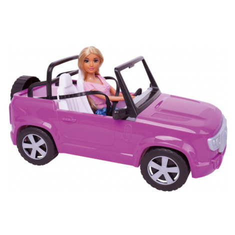Bábika s autom 30 cm Wiky