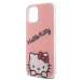 Plastové puzdro Hello Kitty na Apple iPhone 12/12 Pro HKHCP12MHKDSP IML Daydreaming Logo ružové