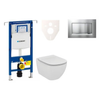 Cenovo zvýhodnený závesný WC set Geberit do ľahkých stien / predstenová montáž + WC Ideal Standa