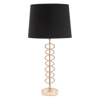 Čierna stolová lampa Mauro Ferretti X, ø 30 cm