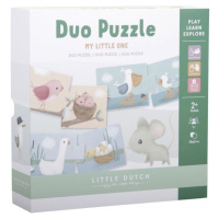 Little Dutch Puzzle duo Kvety a motýle 10 dielikov