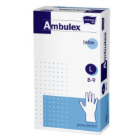 AMBULEX Latexové rukavice veľkosť L 100 kusov