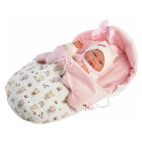Llorens 73884 NEW BORN DOEVČATKO- realistická bábika bábätko s celovinylovým telom - 40 c