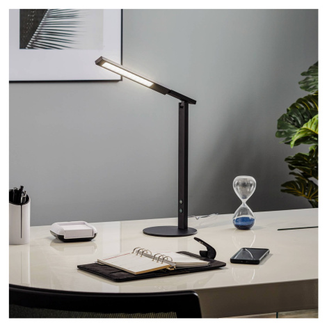 LED lampa na písací stôl Ideal stmievač čierna Fabas Luce