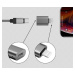 Adaptér Swissten Lightning/USB-C sivý