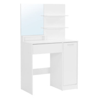 Toaletný stolík a zrkadlo Blanka (biela)