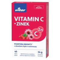 REVITAL Vitamín C + Zn + šípka 45 tabliet