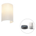 Inteligentné nástenné svietidlo biele vrátane Wifi A60 - Simple Drum Jute