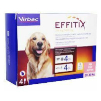 Effitix pre psov Spot-on L (20-40 kg )4 pipety 2 + 1 zadarmo