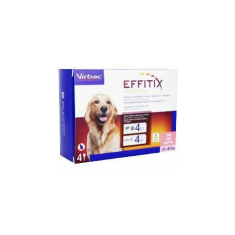 Effitix pre psov Spot-on L (20-40 kg )4 pipety Virbac