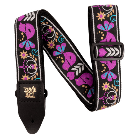 Ernie Ball Purple Bird Lupin Jacquard Strap